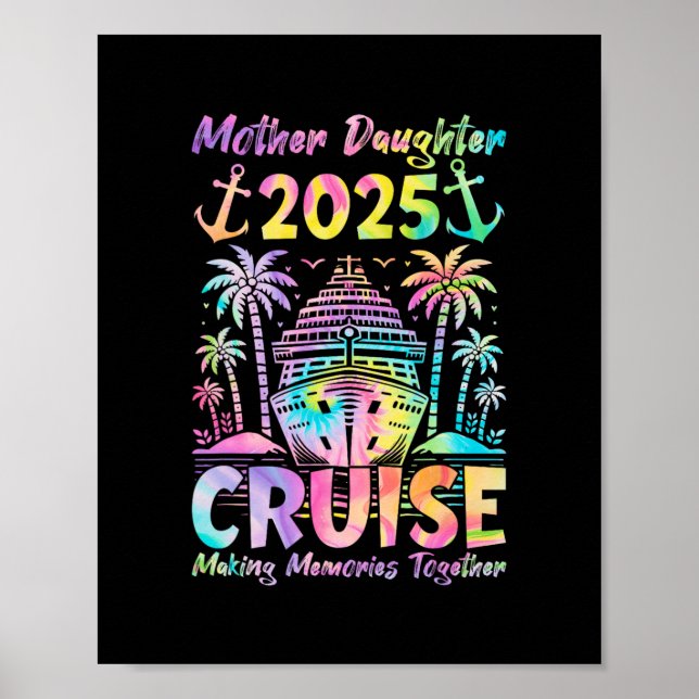 Affiche Croisière mère fille 2025 Maman fille drôle (Devant)
