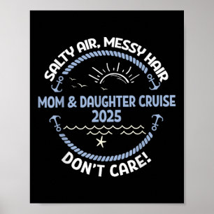 Affiche Croisière mère-fille 2025 Voyage en bateau Maman f