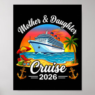 Affiche Croisière mère fille 2026 voyage vacances famille