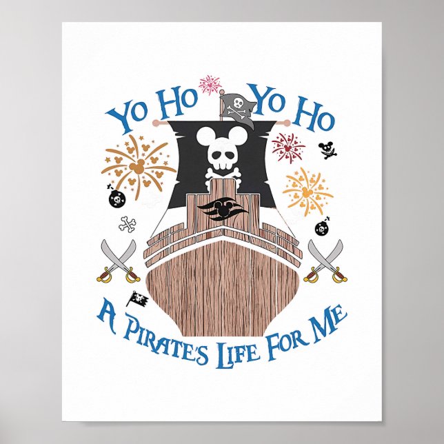 Affiche Croisière Pirate Yo Ho Une Vie de Pirate Pour Ma F (Devant)