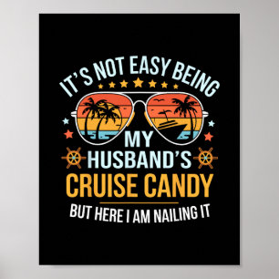Affiche Croisière pour couples assortis Candy Husnd et fem