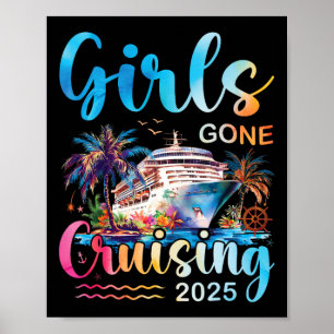 Affiche Croisière pour filles 2025 Vacances sur un bateau