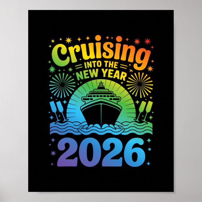 Affiche Croisière pour la nouvelle année 2026 Croisière de (Devant)
