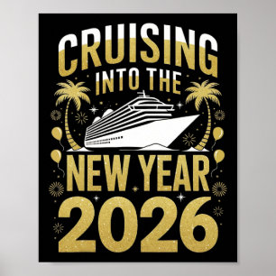 Affiche Croisière pour le Nouvel An 2026 Vacances de crois
