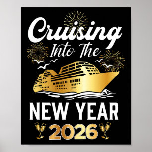 Affiche Croisière pour le Nouvel An 2026 Vacances de crois