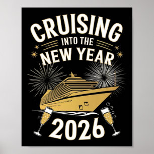 Affiche Croisière pour le Nouvel An 2026 Vacances en mer M