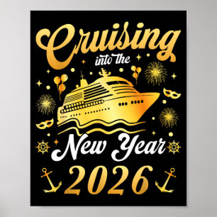 Affiche Croisière pour le Nouvel An 2026 Vacances en mer M