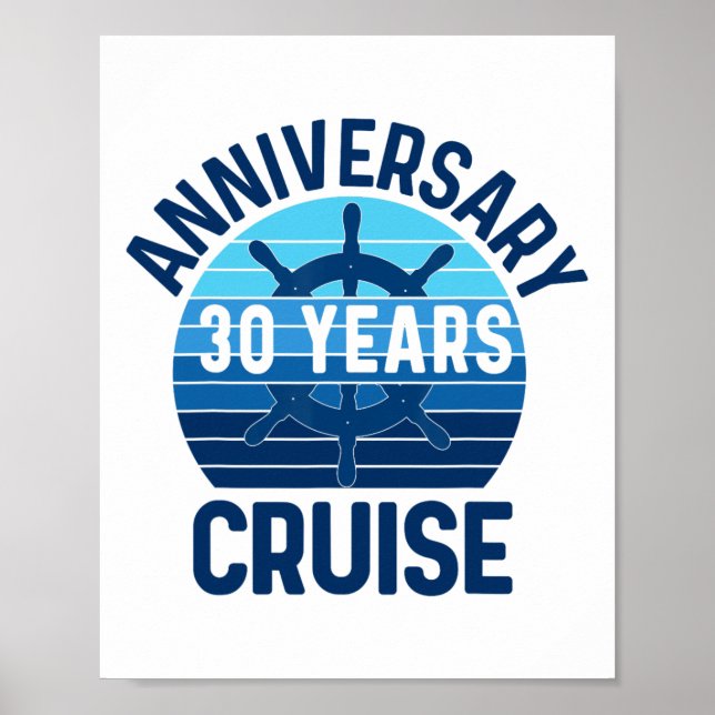 Affiche Croisière pour les 30 ans de mariage pour couples  (Devant)