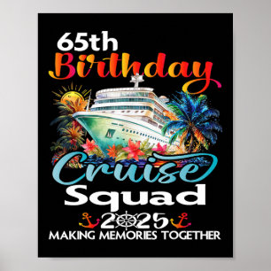 Affiche Croisière pour les 65 ans de l'équipe des amis de