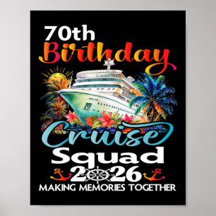 Affiche Croisière pour les 70 ans de l'équipe des amis de