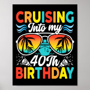 Affiche Croisière Pour Mes 40 Ans Famille Croisière 40 Bi