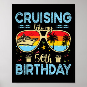 Affiche Croisière pour mes 50 ans - Croisière 50e annivers