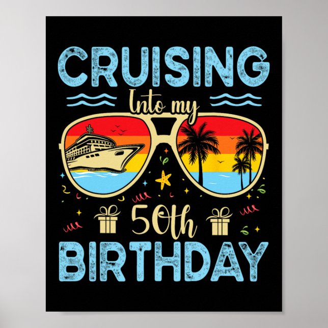 Affiche Croisière pour mes 50 ans - Croisière 50e annivers (Devant)