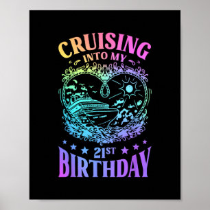 Affiche Croisière pour mon 21e anniversaire de croisière 
