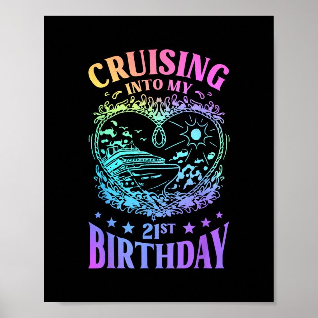 Affiche Croisière pour mon 21e anniversaire de croisière  (Devant)