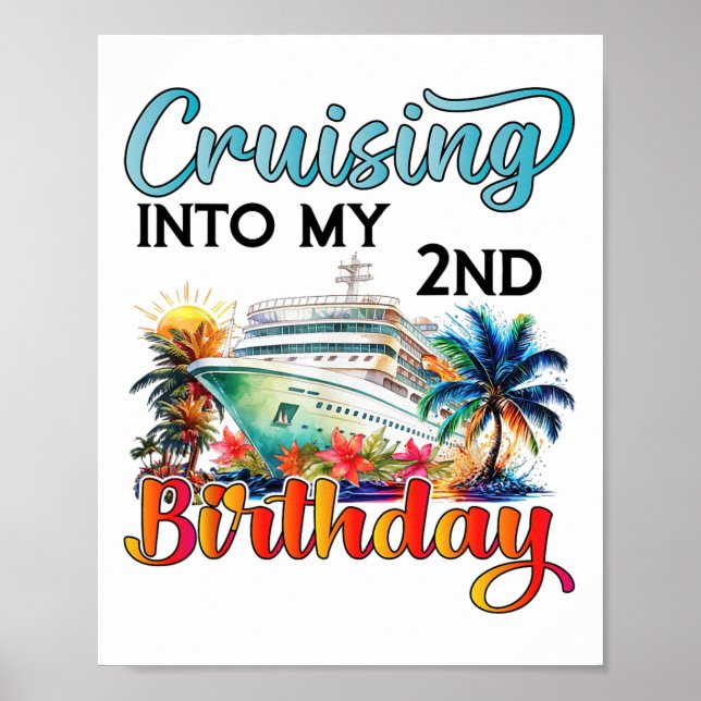 Affiche Croisière pour mon 2e voyage d'anniversaire de cro (Devant)