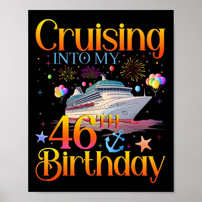 Affiche Croisière pour mon 46e anniversaire Croisière 46 a (Devant)