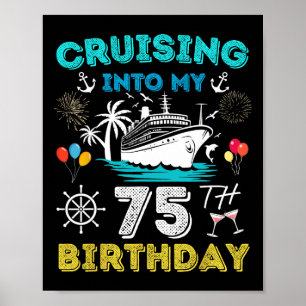 Affiche Croisière pour mon 75e anniversaire Croisière 75 a