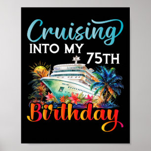 Affiche Croisière pour mon 75e anniversaire Croisière Anni