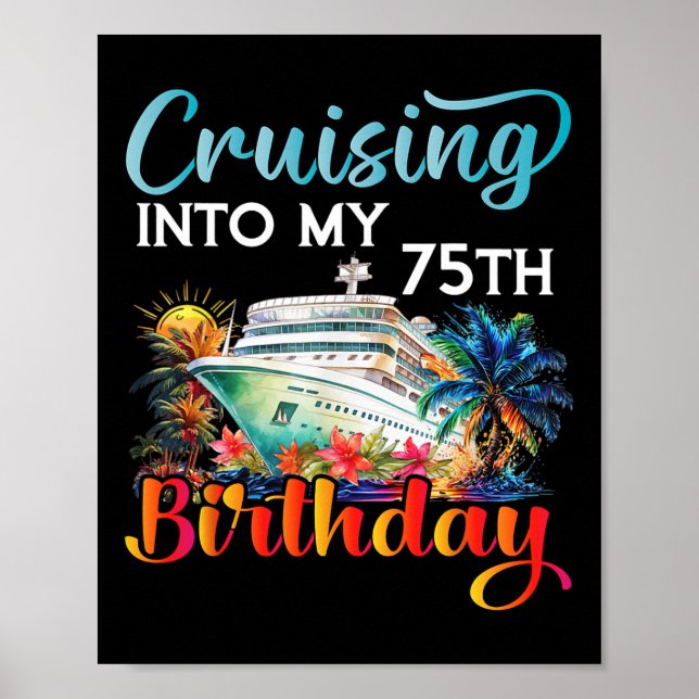 Affiche Croisière pour mon 75e anniversaire Croisière Anni (Devant)