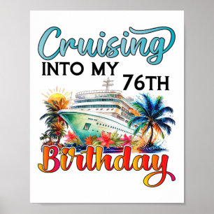 Affiche Croisière pour mon 76e anniversaire Croisière Anni
