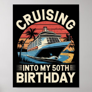 Affiche Croisière pour mon voyage de 50e anniversaire Vaca