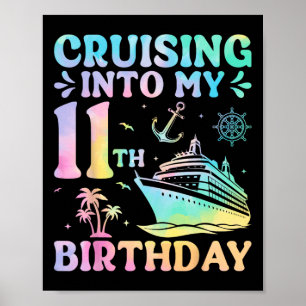 Affiche Croisière pour mon voyage de vacances d'anniversai