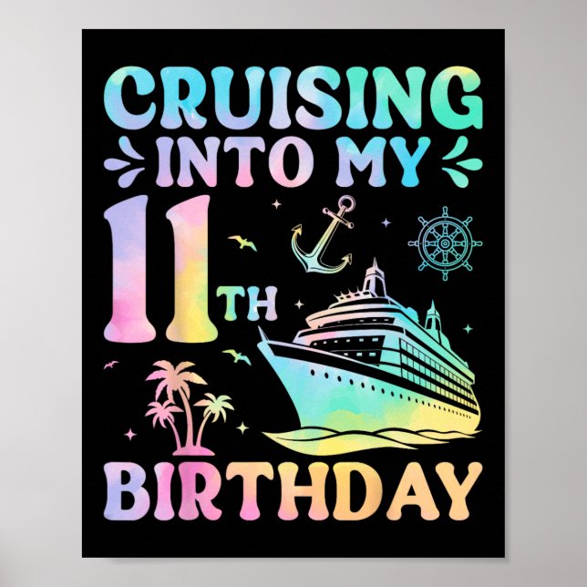 Affiche Croisière pour mon voyage de vacances d'anniversai (Devant)