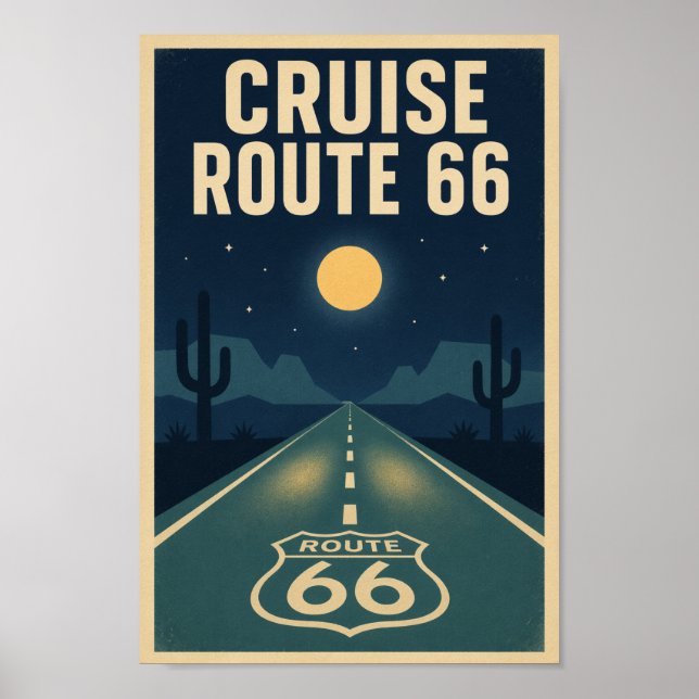 Affiche Croisière Route 66 Minuit Litho (Devant)