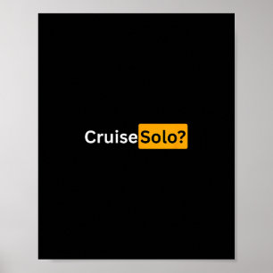 Affiche Croisière Solo - Cadeaux de Bon Voyage Y Cruising
