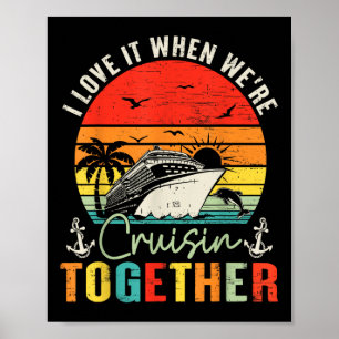 Affiche Croisière Squad 2025 tenues Amis Famille Couples M