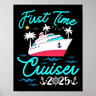 Affiche Croisiériste pour la première fois Vacances en fam