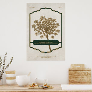 Affiche CROISSANCE CÉLÉBRÉE - Papier d'affiche de valeur (