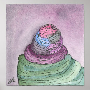 Affiche Croissance des champignons