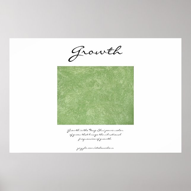 Affiche Croissance - Feng Shui Green (Devant)