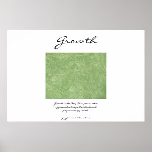 Affiche Croissance - Vert Feng Shui