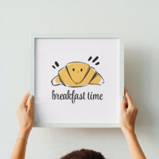 Affiche Croissant Croissant