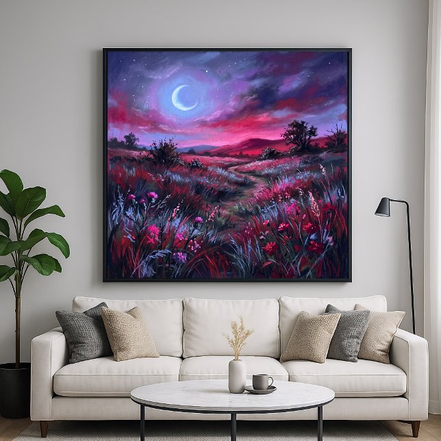 Affiche Croissant de Crépuscule - Paysage Impressionniste (Créateur téléchargé)