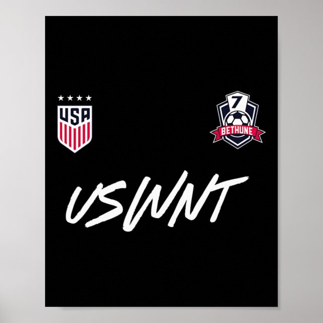 Affiche Croix Bethune 20 Navy Uswnt Officiellement Sous Li (Devant)