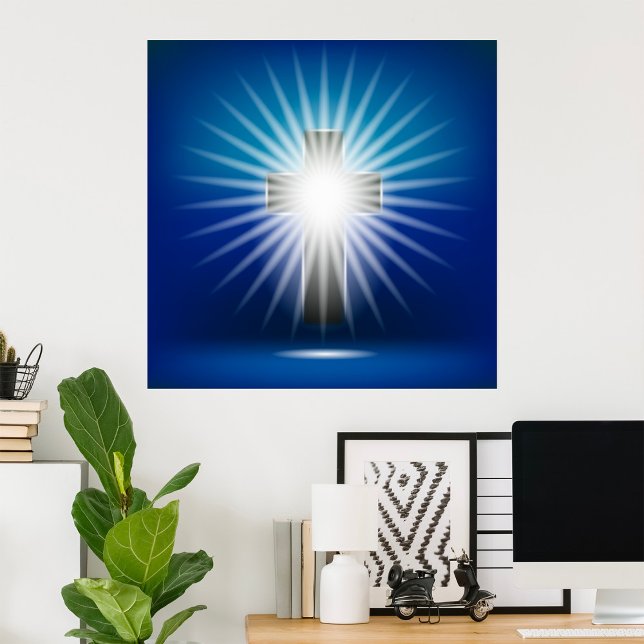 Affiche Croix brillante (Créateur téléchargé)
