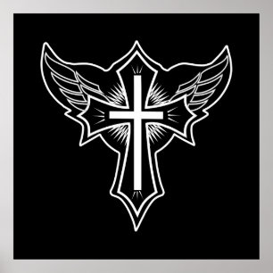 Affiche Croix chrétienne