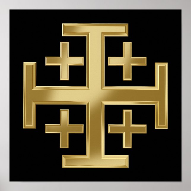 Affiche Croix chrétienne (Devant)