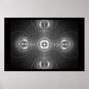 Affiche Croix Chrome