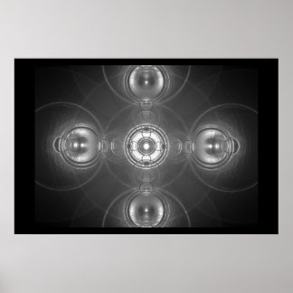 Affiche Croix Chrome