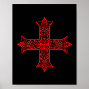 Affiche Croix copte Église orthodoxe copte Christ oriental