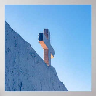 Affiche Croix dans la lueur du soir