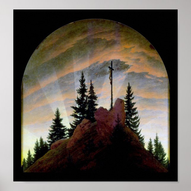 Affiche Croix dans les montagnes, Friedrich (Devant)