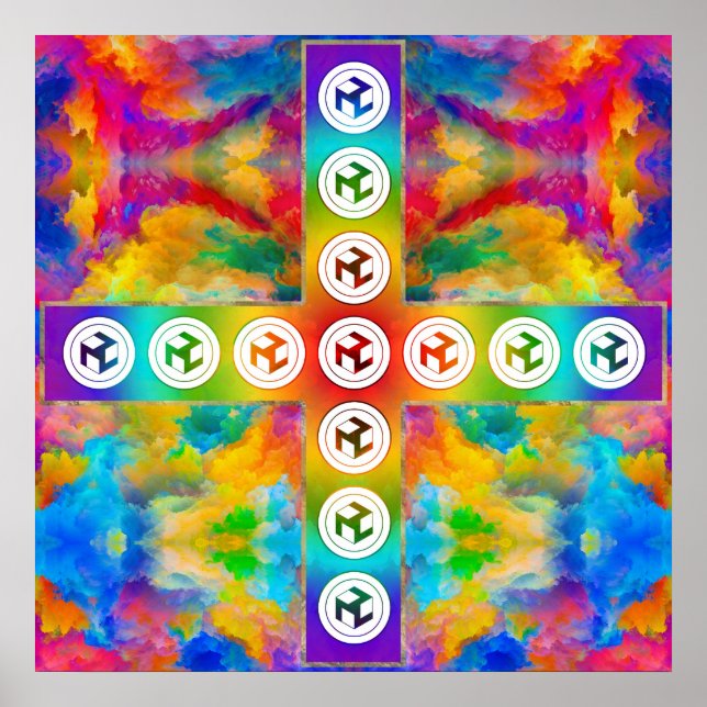 Affiche Croix d'Antahkarana - Homme Antahkarana (Devant)