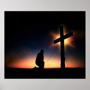 Affiche Croix de crucifixion de Jésus-Christ