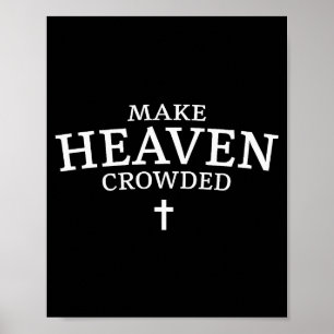Affiche Croix de Remplir le Ciel - Minimaliste Chrétien R
